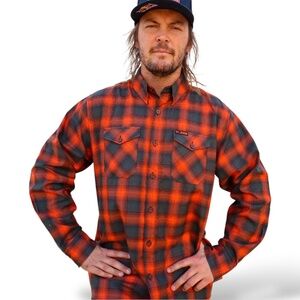 DIXXON Flannel ‘Toby Price’ Shirt Orange / Black NWOT US Sz M